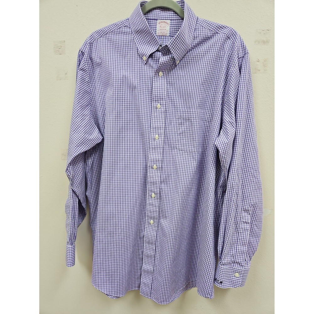 Brooks Brothers Dress Shirt Size 16 1/2 35 Cotton